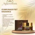 KUMKUMADI FEET RADIANCE BANNER WITH ITS BENEFITS LISTED ON THE PRODUCT