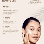 Kumkumadi Ayurglow Cream with it's Steps to Use listed by Ayurvedam