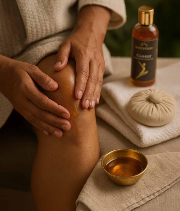 person-applying-joint-pain-relief-calright-oil