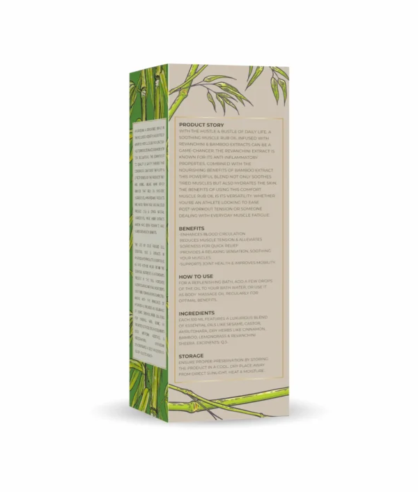 Left Side View of Comforting Muscle Rub Oil