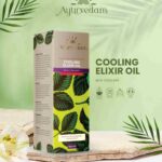 A package of Ayurvedam's Cooling Elixir Oil