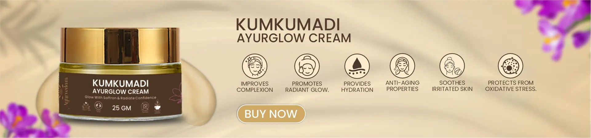 Benefits of Kumkumadi Ayurglow Cream by Ayurvedam