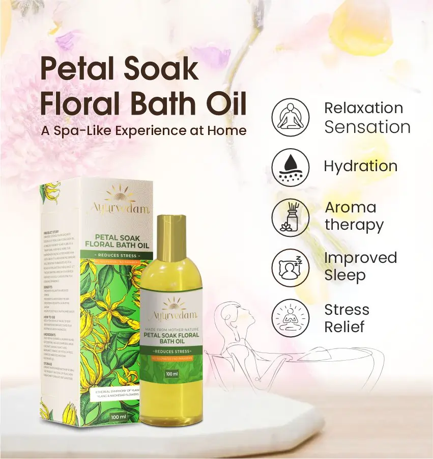 Key Benefits of Petal Soak Floral Bath by Ayurvedam