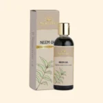 A bottle of Cold Pressed Neem Oil by Ayurvedam 100ml