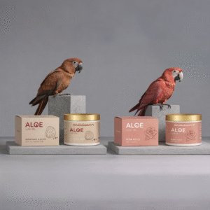 Premium packaging of Ayurvedam Aloe Luxe Gel Pearl & Silver and Rose Gold editions on stone pedestals